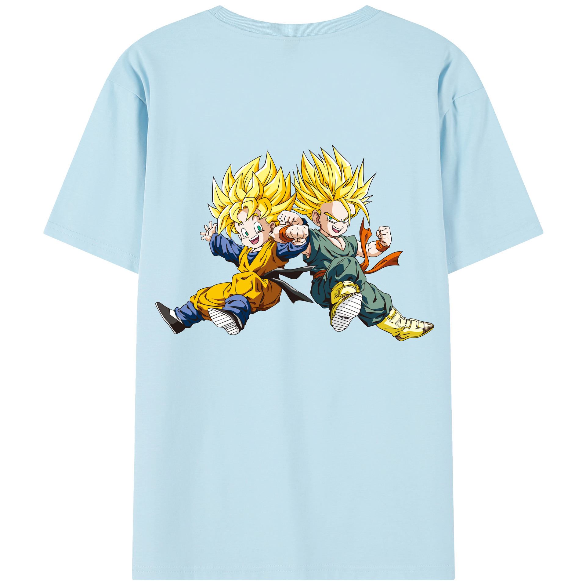 （画像用） ドラゴンボール 孫悟空（そん ごくう）Son Goku カカロット DRAGON BALL Kakarotto 綿100％半袖Tシャツ（背面プリント）